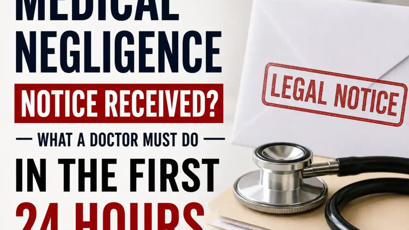 11 Medical Negligence Notice Received What a Doctor Must Do in the First 24 Hours