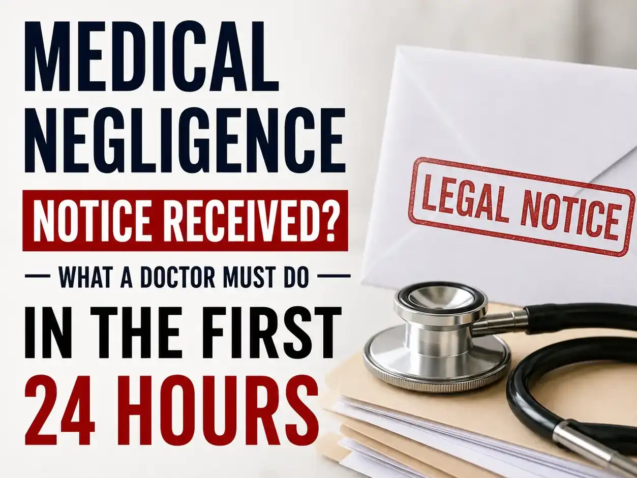 11 Medical Negligence Notice Received What a Doctor Must Do in the First 24 Hours